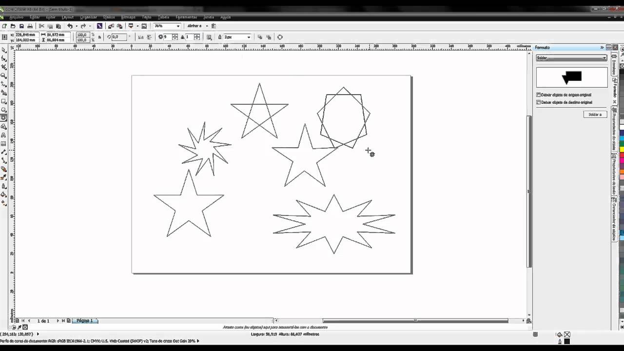 Ferramenta Polígono e Estrela do Corel Draw - YouTube
