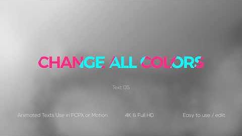 Glitch Animated Titles - Apple Motion Template Pr