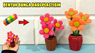 Cara Membuat Bentuk Bunga Dari Plastisin || Karya Tiga Dimensi Dari Plastisin || Membentuk Plastisin