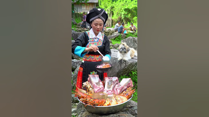 MASSIVE Surf & Turf Hot Pot! 🦐🍖🔥 | Cooking a Feast in the Village #villagelife #hotpot #seafood