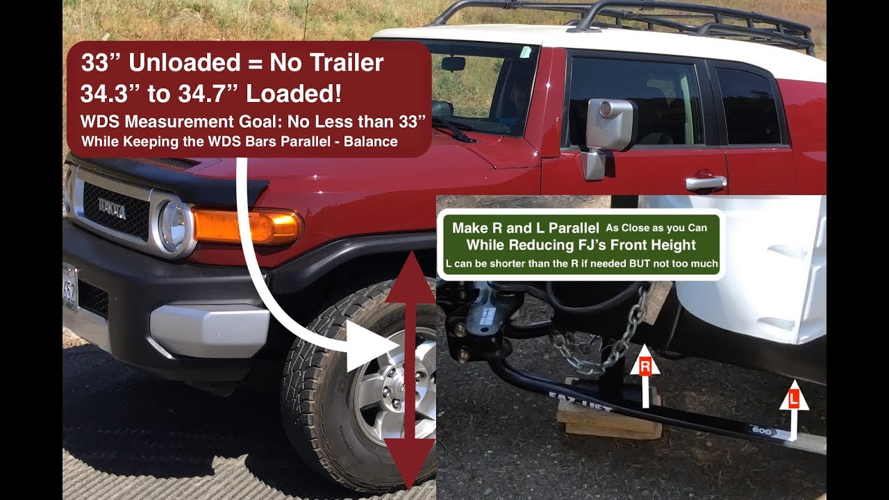 How To Install Weight Distribution System On Fj Cruiser Sway