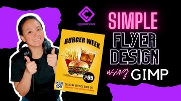 Simple Flyer Design using GIMP