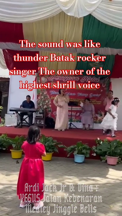 The sound was like thunder Batak rocker singer The owner of the highest shrill voice
