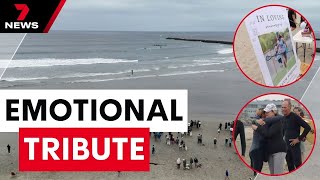 A special paddle-out tribute in honour of two murdered Perth brothers | 7 News Australia