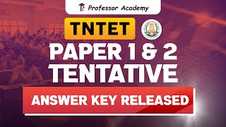 TRB UPDATE | TNTET - Paper-1 & 2 | Tentative Answer key Released