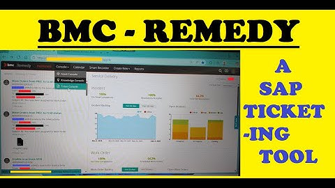 BMC REMEDY - SAP TICKETING TOOL || SAP SUPPORT PROJECT