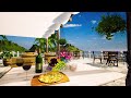 Outdoor Resort Ambiance / Soft Waves ,Bird Voices and Cafe Sounds to Relax