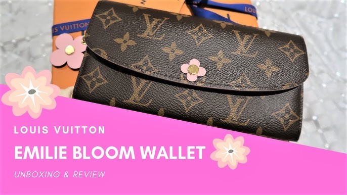 LOUIS VUITTON Monogram Portefeuille Emily Flower Charm M68313 Wallet Bloom