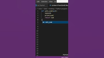 #how to use function program in python || making sum function calculate the value.