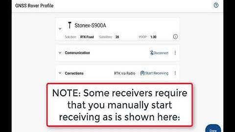 FieldGenius for Android - Reference - Setup Reference Position select from Point Database