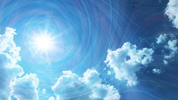 Sun Rays and Clouds Animation Video