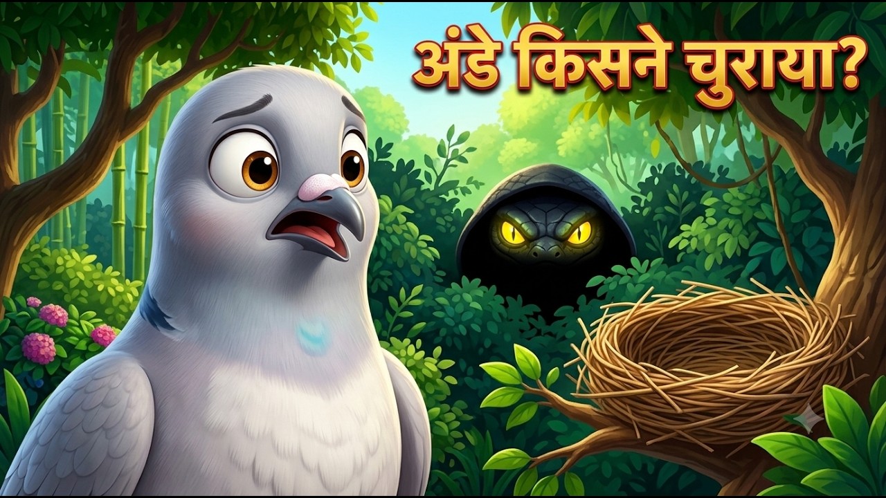 पंचतंत्र कहानी: कालूवा, कब्बू और चालाक नाग | आनंदवन Ep. 10 | हिंदी कार्टून