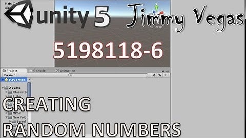 Mini Unity Tutorial - How To Make A Random Number Generator Using C#