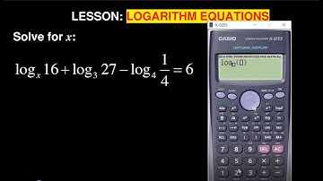 Mathematics N2-Logarithm equations simplified