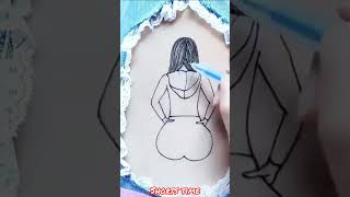 Pencil sketch-09 || How to draw Cute Girl - step by step || Drawing Tutorial  art asmr amazing