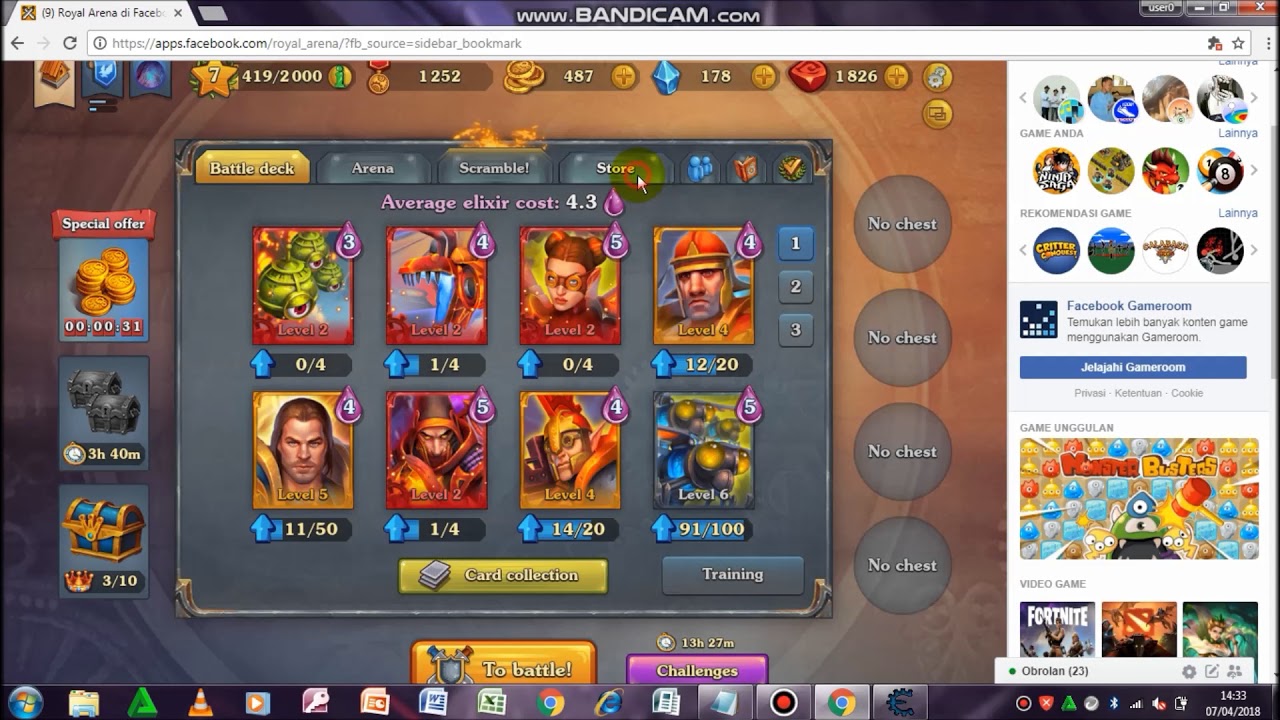 CHEAT GOLD ROYAL ARENA WITH CHEAT ENGINE - 