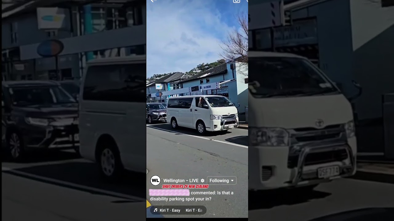 Bloxy/Wellington - Live illegally parking in a disability parking spot. 
