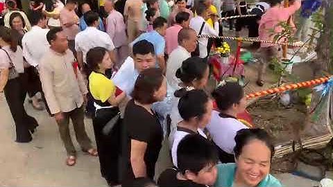 11 đội thi của 11 bản trong x. Quang Huy háo hức với phần thi Giã gạo trong Lễ hội Mừng cơm mới