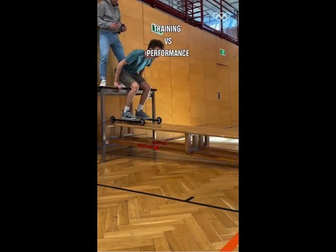 Looking from here, the theory seems just a tiny bit easier, right🙃 #Olympics📹:@tschofenig_airlines
