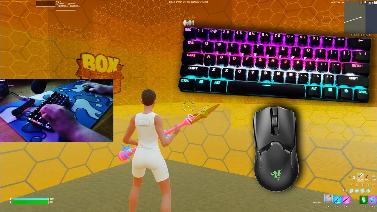 [1 HOUR] ASMR Keyboard Sounds 🧿 ASMR 🌦️ Fortnite Gameplay 360FPS - YouTube