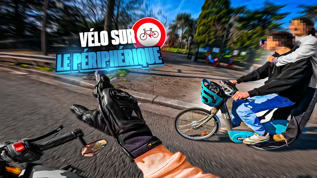 PERDU EN VÉLIB SUR LE PÉRIPHÉRIQUE PARISIEN !! 🚲😱🚫 Motovlog en MT09 SP