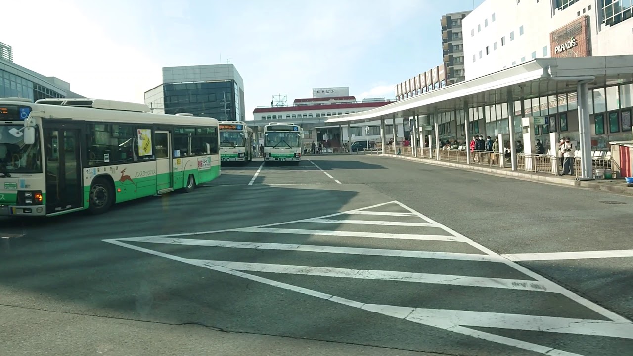12 26 13 38 近鉄学園前駅北口バス乗り場の様子 Youtube