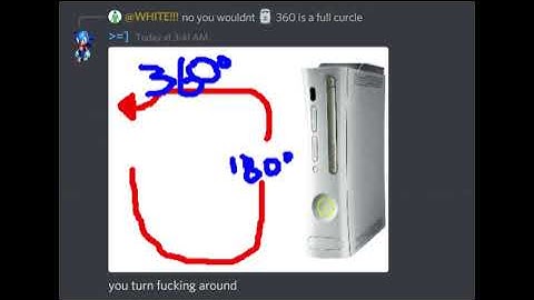 the xbox 360 was so bad you turn 360 degrees and walk away