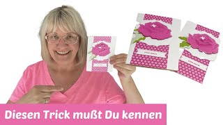 Pfingstrose basteln--diesen cleveren Trick mußt Du kennen