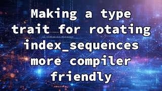 Making a type trait for rotating index_sequences more compiler friendly