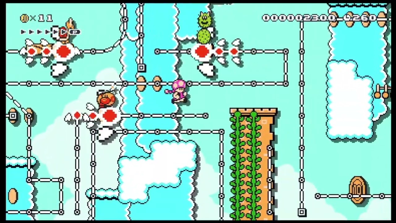 雲間の火炎ライダー - Fire and FireRider by ヒャア【Super Mario Maker 2】