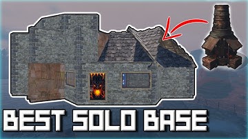 Best Rust Solo Base Design | Large Furnace Base | Roof Bunker