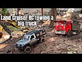 Land Cruiser and Isuzu dump truck RC in action on mud #automobile #dumptruck #youtubeshorts