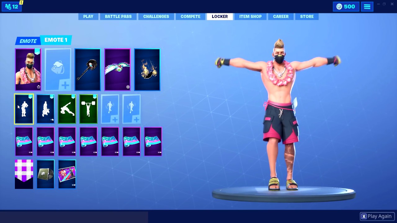 New Fortnite Skins And Emotes Summer Drift Deep End Emote Beach