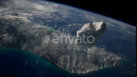 Dangerous Asteroid Approaching Planet Earth | Motion Graphics - Envato elements