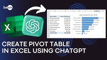 Master Excel Pivot Tables with AI: Use ChatGPT for Data Analysis & Visualization | Be10x