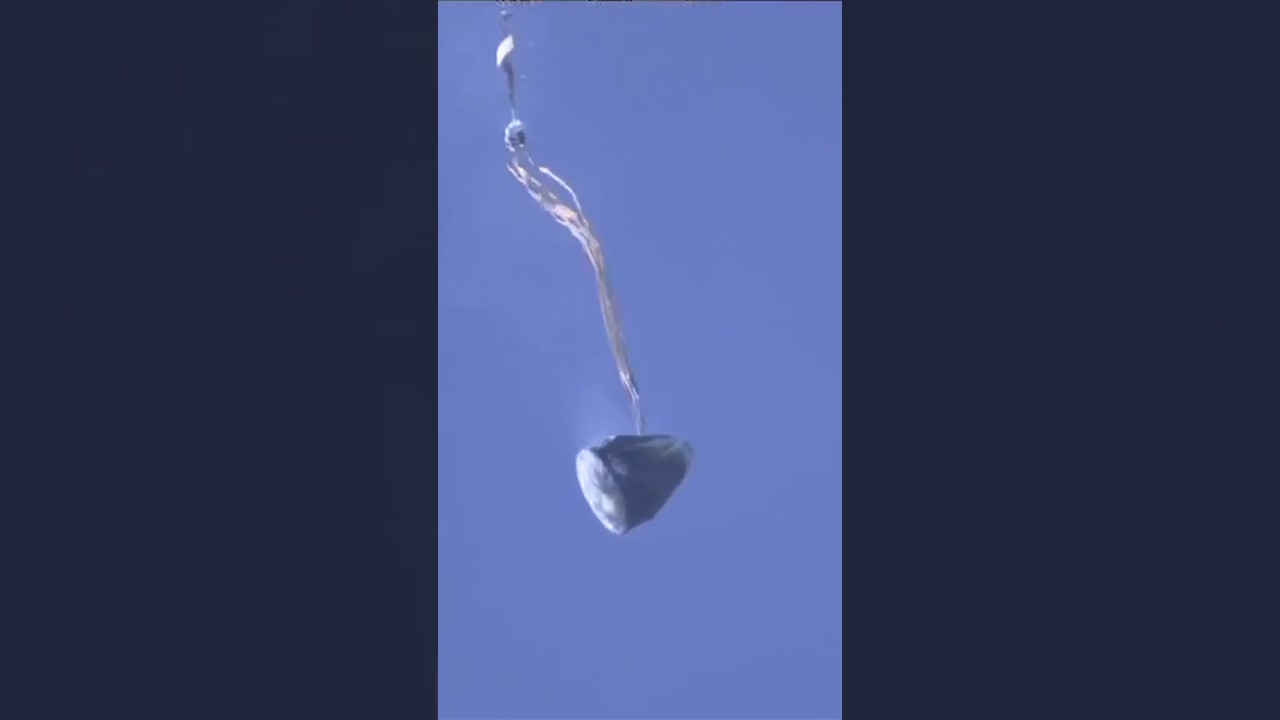 MAIN CHUTES! SpaceX Fram 2 Crew Dragon Return