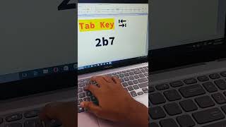 Practical trick in word | tab key | #wordtricks #learn #msword #windows  #asmrkeyboard #computer