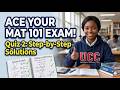 Ace Your MAT 101 Exam! Quiz 2 Step-by-Step Solutions