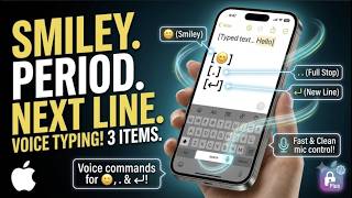 How To Type Emojis, Punctuation & New Lines With iPhone Keyboard Mic: 2026 Voice Dictation Guide! screenshot 2