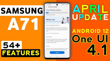 Samsung Galaxy A71 Official One Ui 4.1 Android 12 Update Features | 54+ Hidden Features #A71