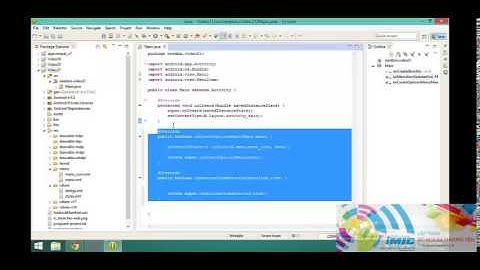 Android căn bản 20  Action Bar Menu