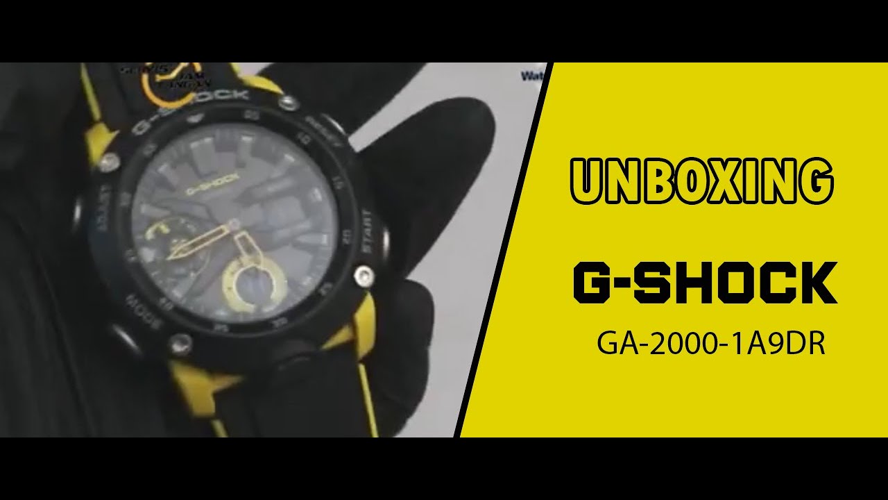 JAM TANGAN CASIO G SHOCK GA 2000 1A9DR GA 2000 1A9DR UNBOXING GROSIRJAMTANGAN.COM