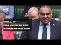 Tahir ali mp asks the uk prime minister if hell admit to the blood of palestinians on his hands