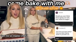 BAKE HALLOWEEN BROWNIES WITH ME! + Q&A!