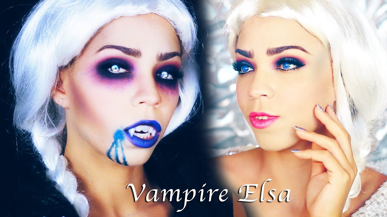 Vampire Frozen Elsa Makeup Tutorial YouTube