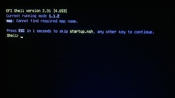 EFI Shell Version 2.31 - Cannot find required map name [FIX!!]