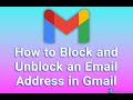 How to Block and Unblock an Email Address in Gmail
