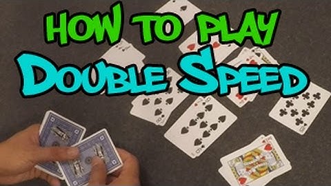 How to play Double Speed - Card Game