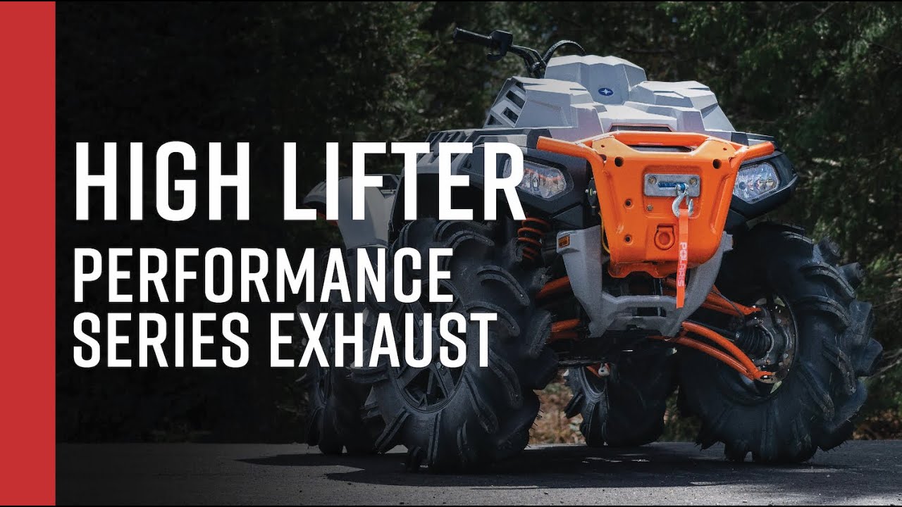 Polaris Sportsman High Lifter Mbrp 5 Performance Series Slip On Exhaust Youtube