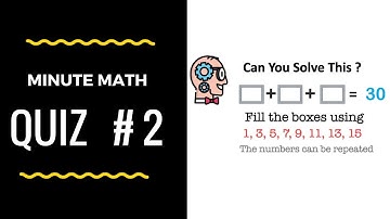 Math Puzzles with Answers in 60 seconds - Fill in the blanks ?